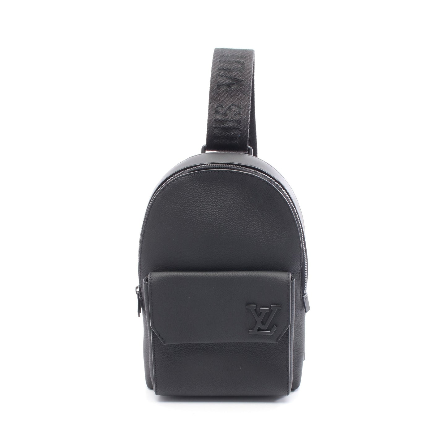 パイロット スリングバッグ ボディバッグ レザー ブラック ルイヴィトン バッグ LOUIS VUITTON