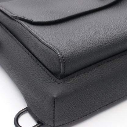 パイロット スリングバッグ ボディバッグ レザー ブラック ルイヴィトン バッグ LOUIS VUITTON