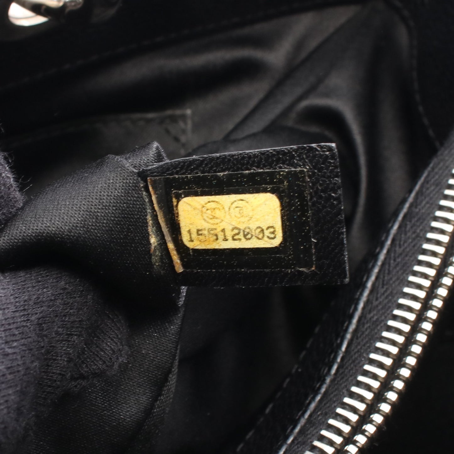 マトラッセ グランドショッピング GST チェーンショルダーバッグ チェーントートバッグ キャビアスキン ブラック シルバー金具 シャネル バッグ CHANEL