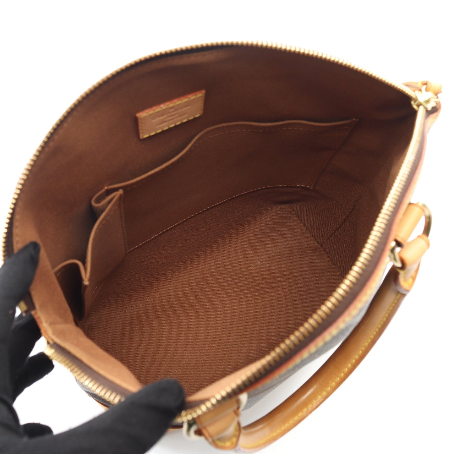ロックイット モノグラム ハンドバッグ PVC レザー ブラウン ルイヴィトン バッグ LOUIS VUITTON