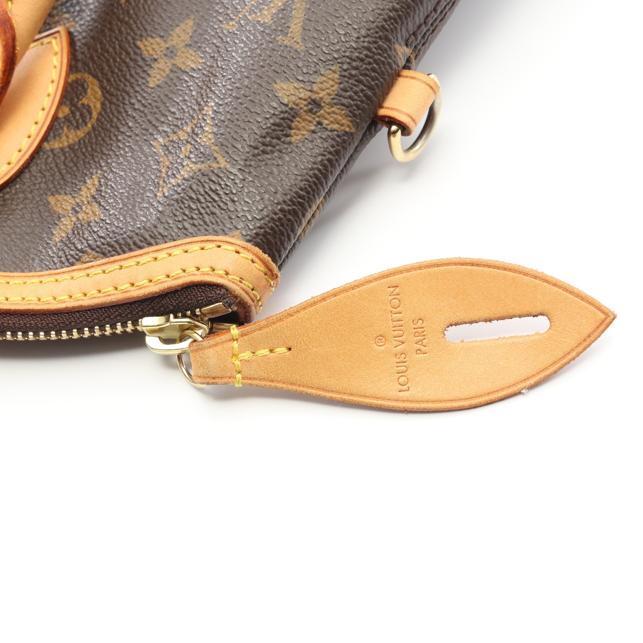 ロックイット モノグラム ハンドバッグ PVC レザー ブラウン ルイ