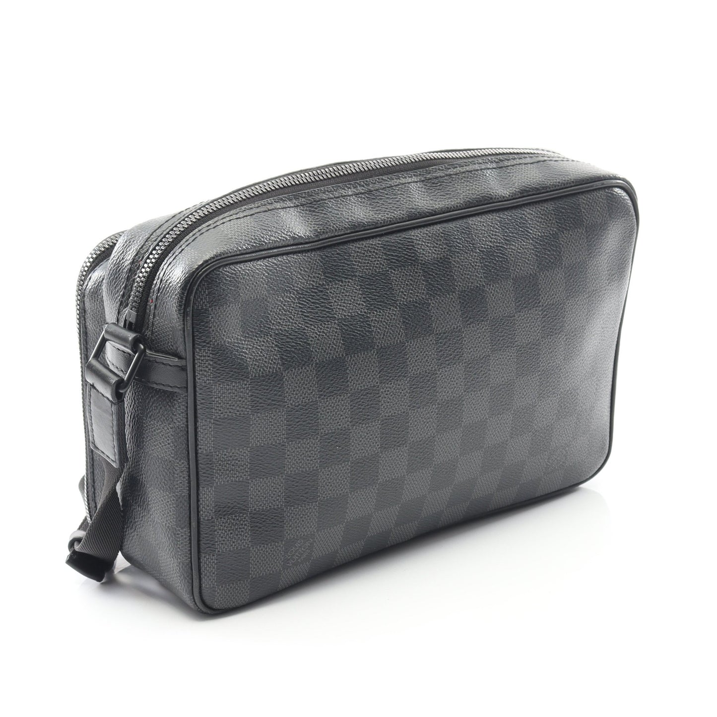 ユーティリティ メッセンジャー ダミエグラフィット ショルダーバッグ PVC レザー ダークグレー ルイヴィトン バッグ LOUIS VUITTON