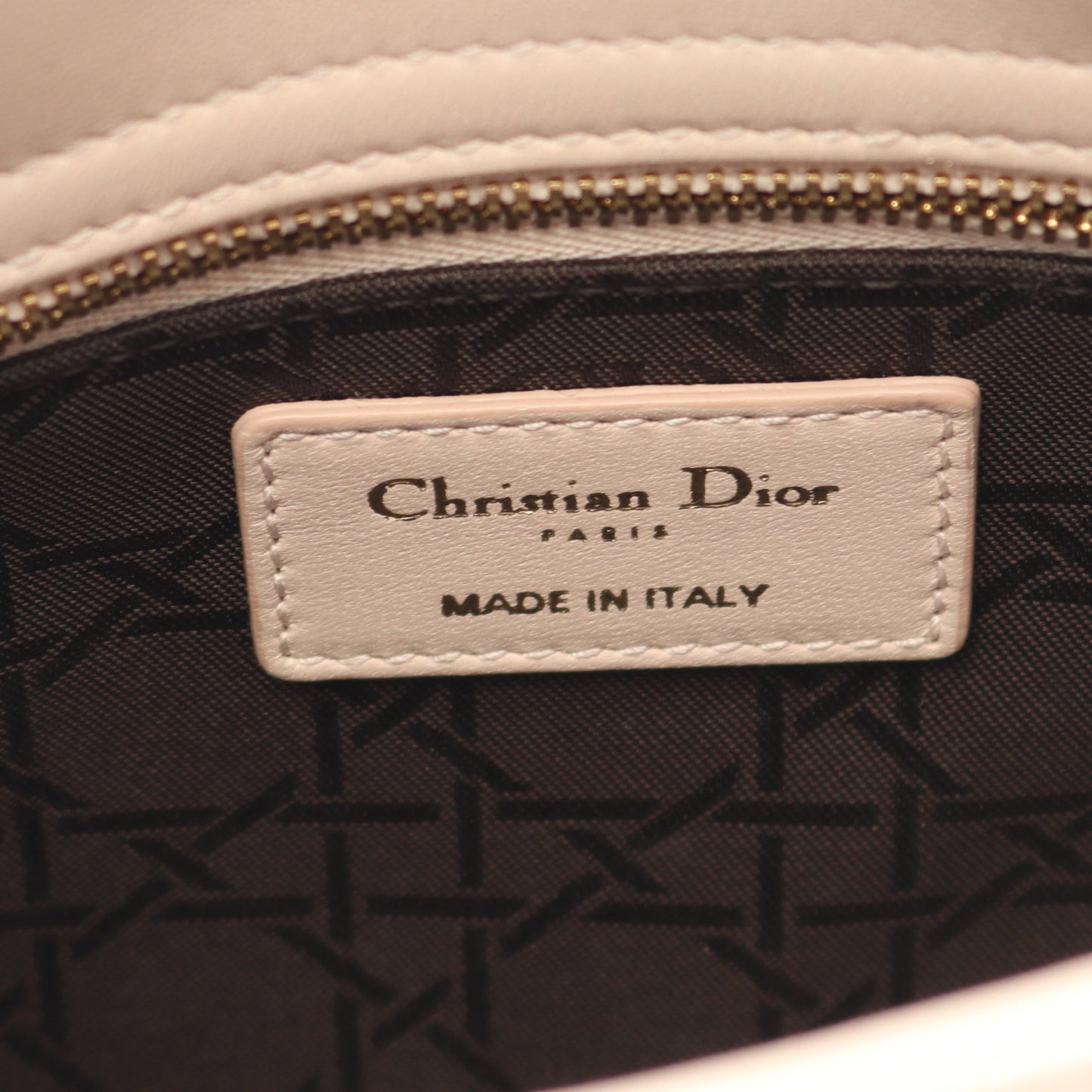 LADY DIOR MY ABCDIOR レディディオール スモール カナージュ ハンドバッグ レザー ライトピンク 2WAY クリスチャンディオール バッグ Christian Dior