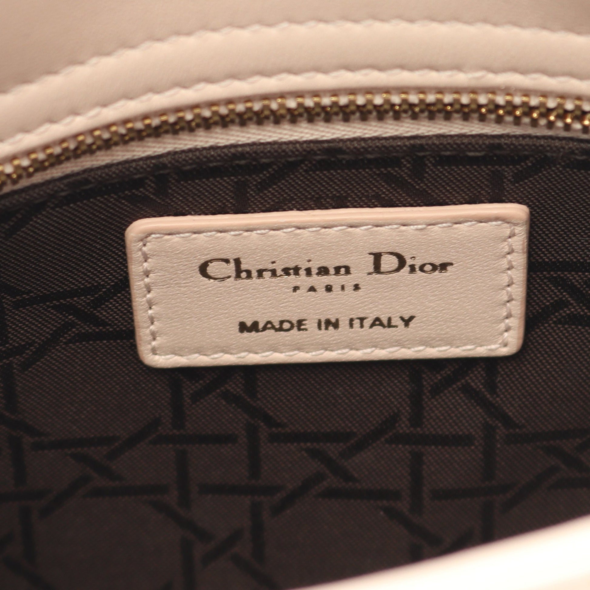 LADY DIOR MY ABCDIOR レディディオール スモール カナージュ ハンドバッグ レザー ライトピンク 2WAY クリスチャンディオール バッグ Christian Dior