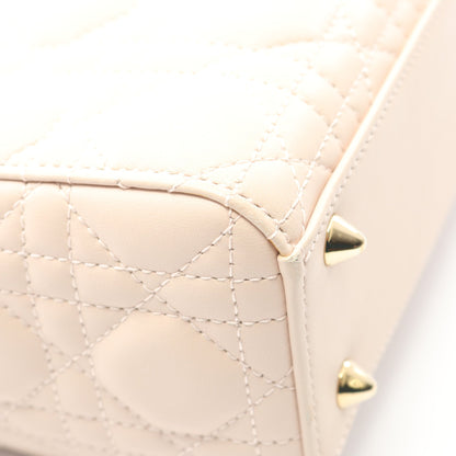 LADY DIOR MY ABCDIOR レディディオール スモール カナージュ ハンドバッグ レザー ライトピンク 2WAY クリスチャンディオール バッグ Christian Dior