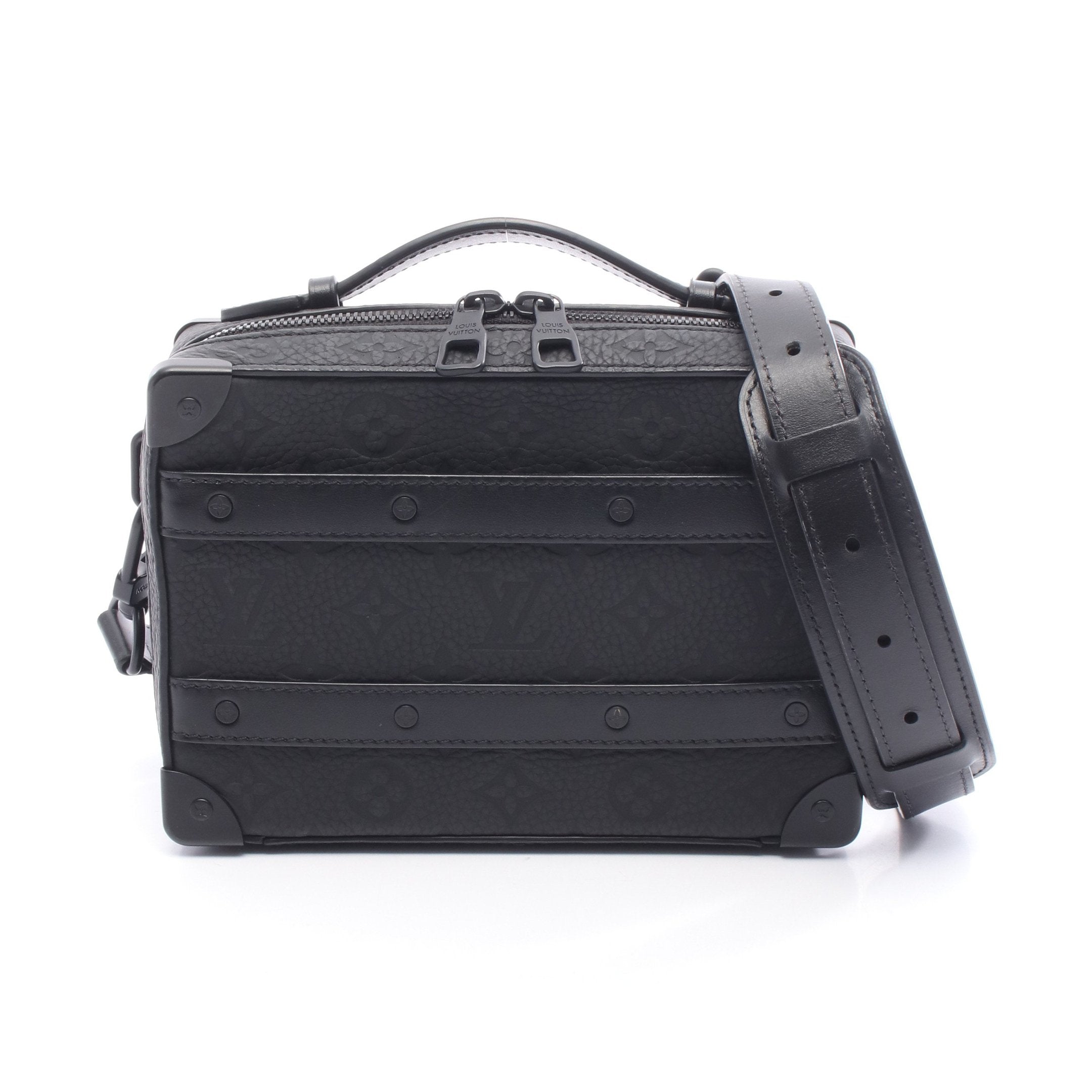 ハンドル ソフトトランク モノグラムトリヨン ショルダーバッグ レザー