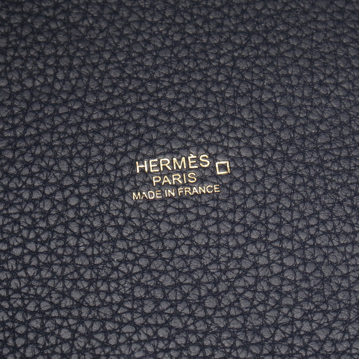ピコタンロック タッチMM ブルーニュイ ハンドバッグ トリヨンクレマンス アリゲーターマット ネイビー ゴールド金具 D刻印 エルメス バッグ HERMES