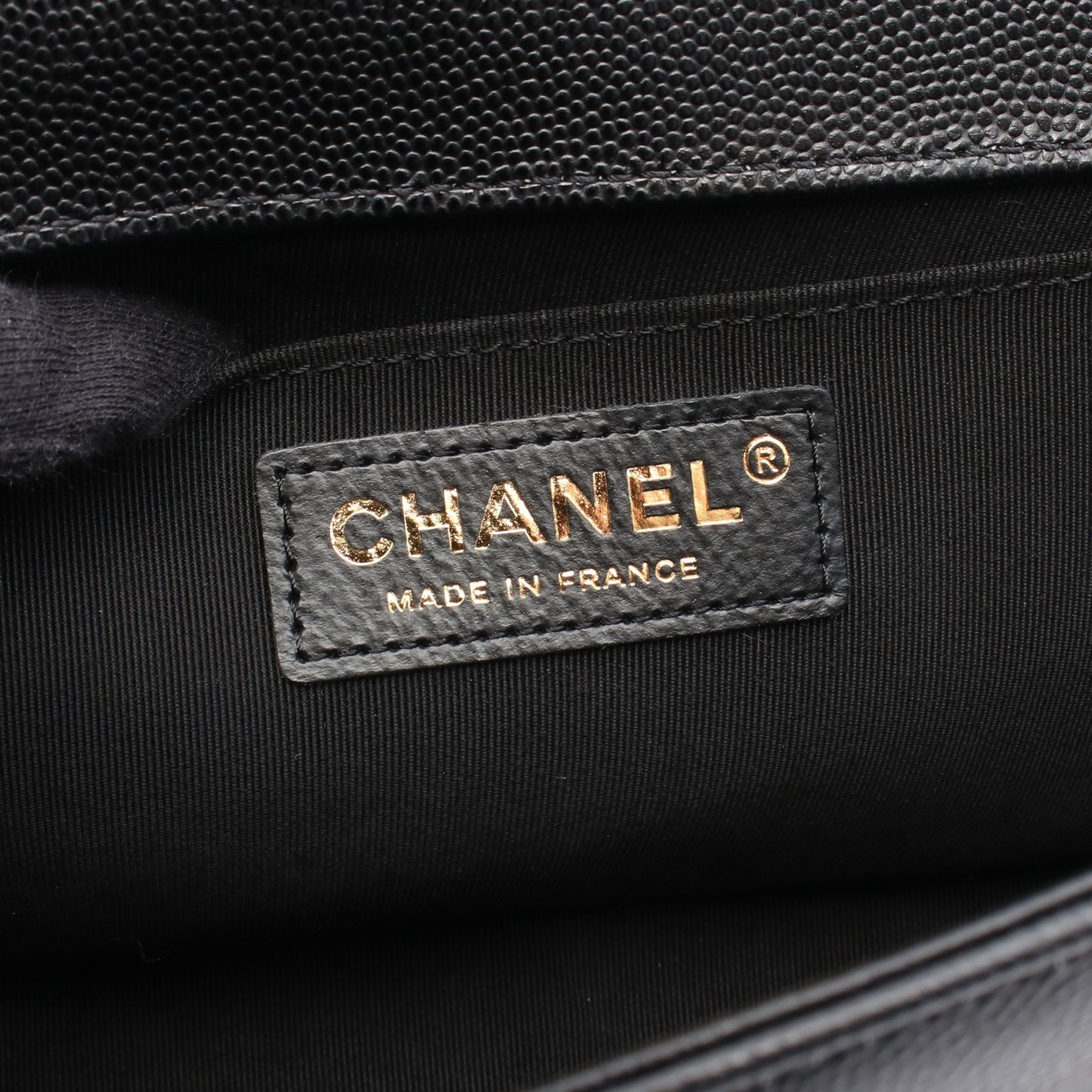 ボーイシャネル チェーンショルダーバッグ キャビアスキン ブラック ゴールド金具 シャネル バッグ CHANEL
