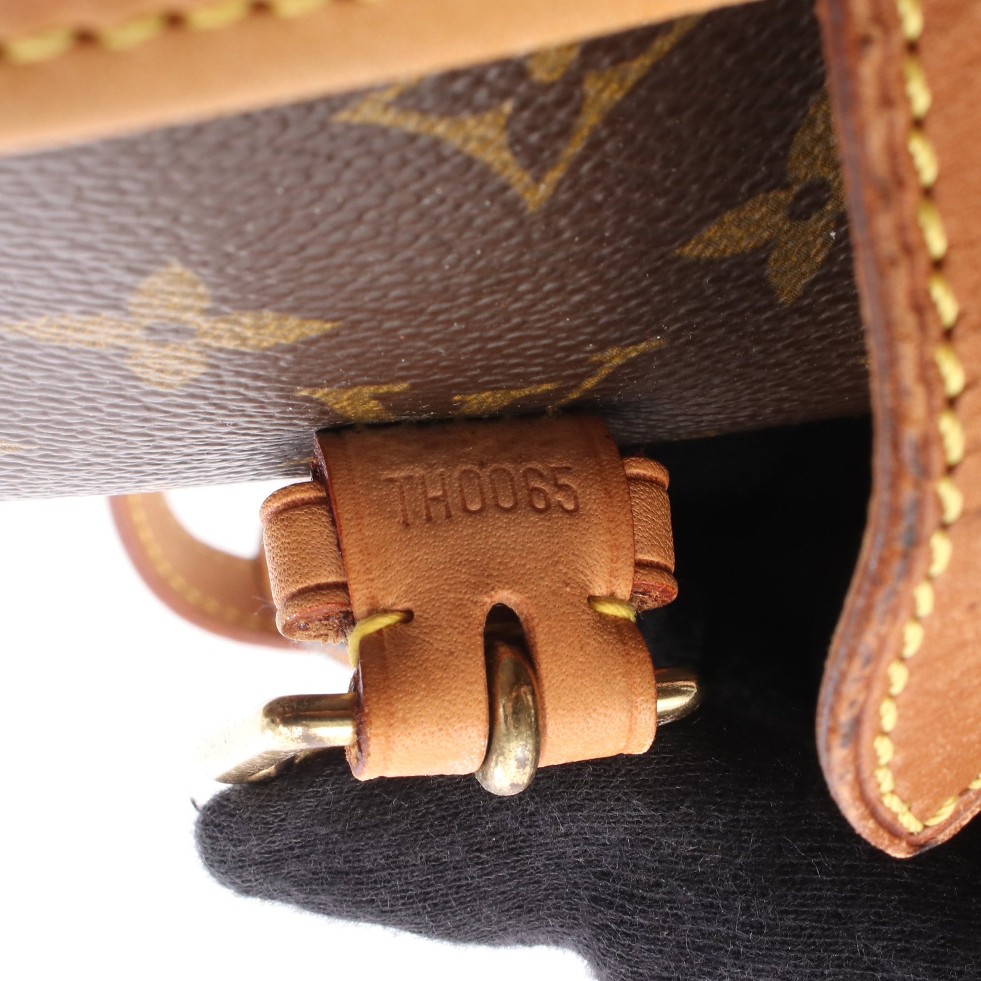 ソローニュ モノグラム ショルダーバッグ PVC レザー ブラウン ルイヴィトン バッグ LOUIS VUITTON