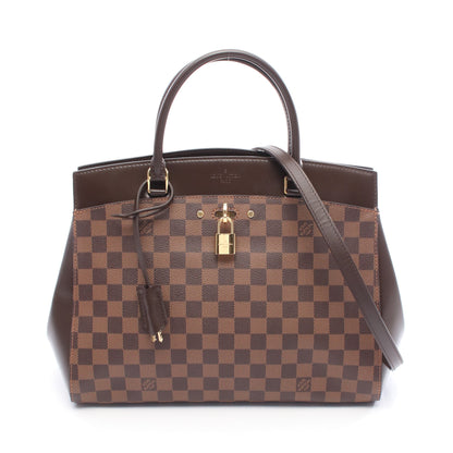 リヴォリMM ダミエエベヌ ハンドバッグ PVC レザー ブラウン ルイヴィトン バッグ LOUIS VUITTON