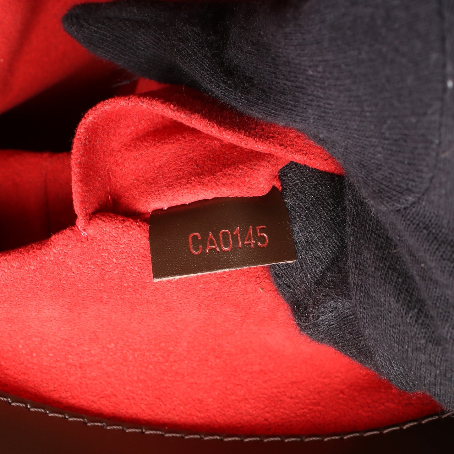 リヴォリMM ダミエエベヌ ハンドバッグ PVC レザー ブラウン ルイヴィトン バッグ LOUIS VUITTON