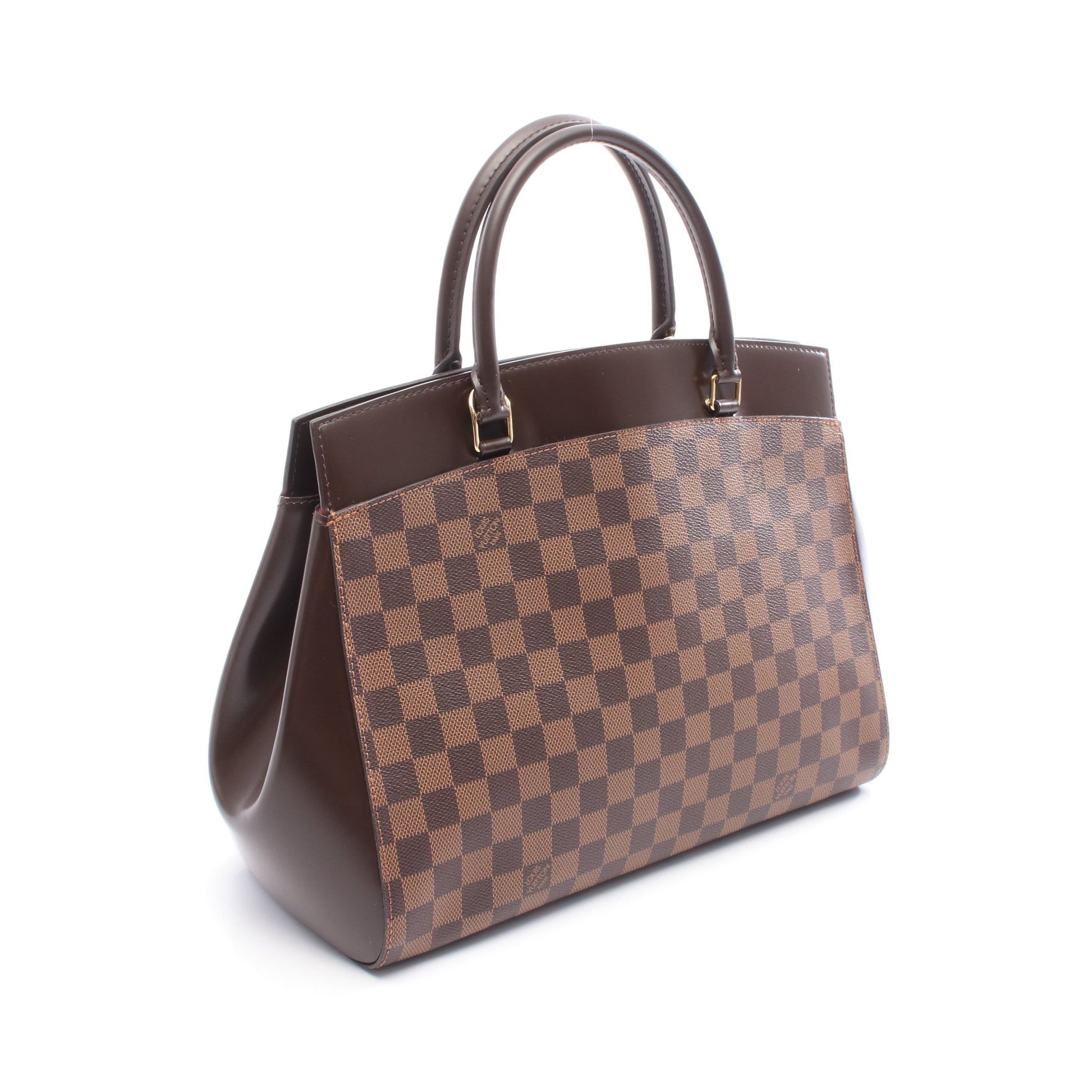 リヴォリMM ダミエエベヌ ハンドバッグ PVC レザー ブラウン ルイヴィトン バッグ LOUIS VUITTON