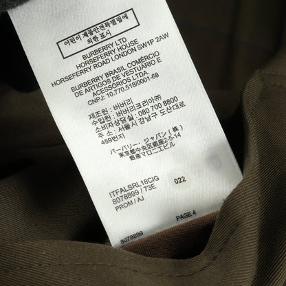 ボンバージャケット チェック ウール ダークグリーン パープル リバーシブル 中綿 バーバリー アウター BURBERRY
