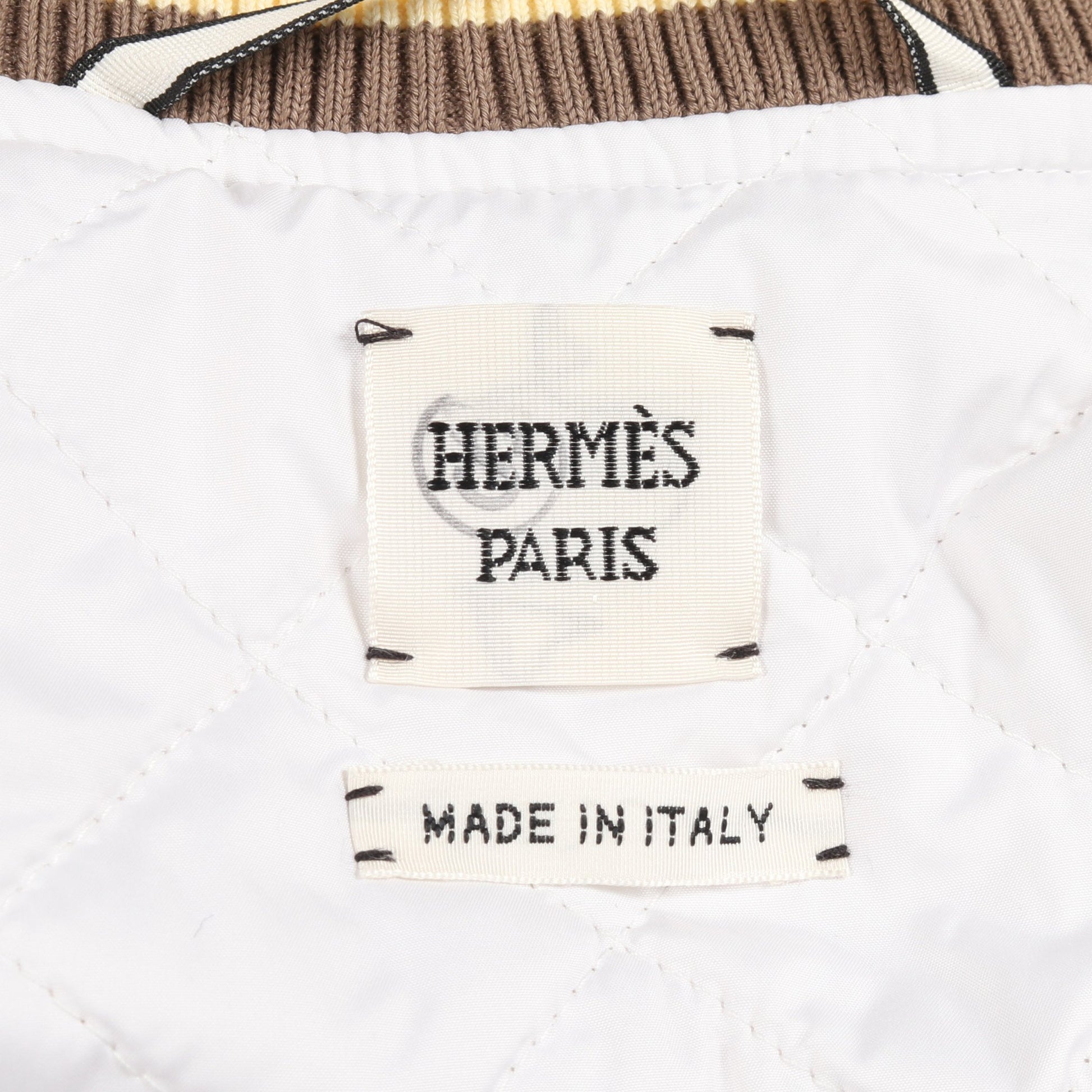 FIGURE ARTISTIQUE ブルゾン 刺繍 コットン ホワイト マルチカラー エルメス アウター HERMES