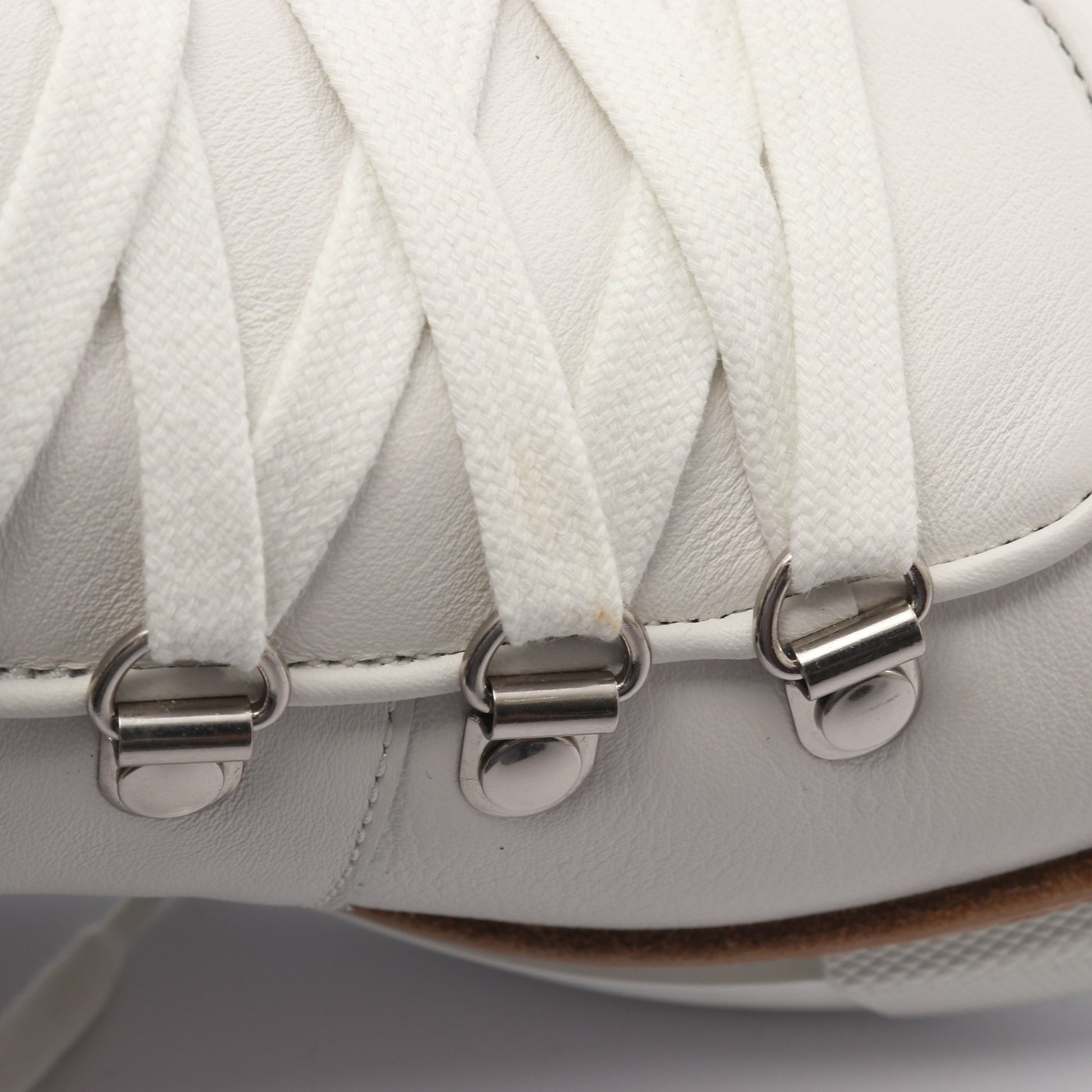 フロコン アンクル ブーツ レザー ムートン ホワイト ブラウン エルメス シューズ HERMES