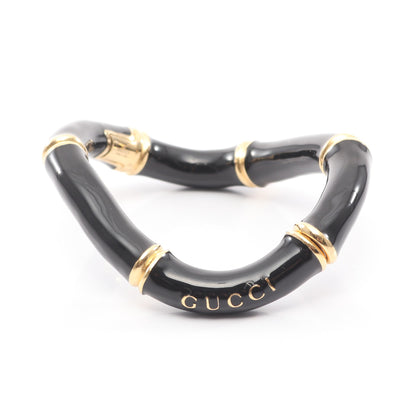 バンブー カフ ブレスレット GP ブラック ゴールド グッチ アクセサリー GUCCI