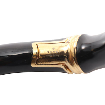 バンブー カフ ブレスレット GP ブラック ゴールド グッチ アクセサリー GUCCI