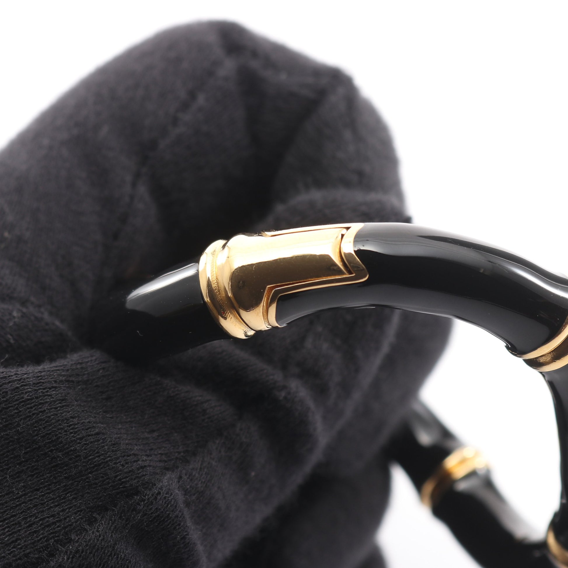 バンブー カフ ブレスレット GP ブラック ゴールド グッチ アクセサリー GUCCI