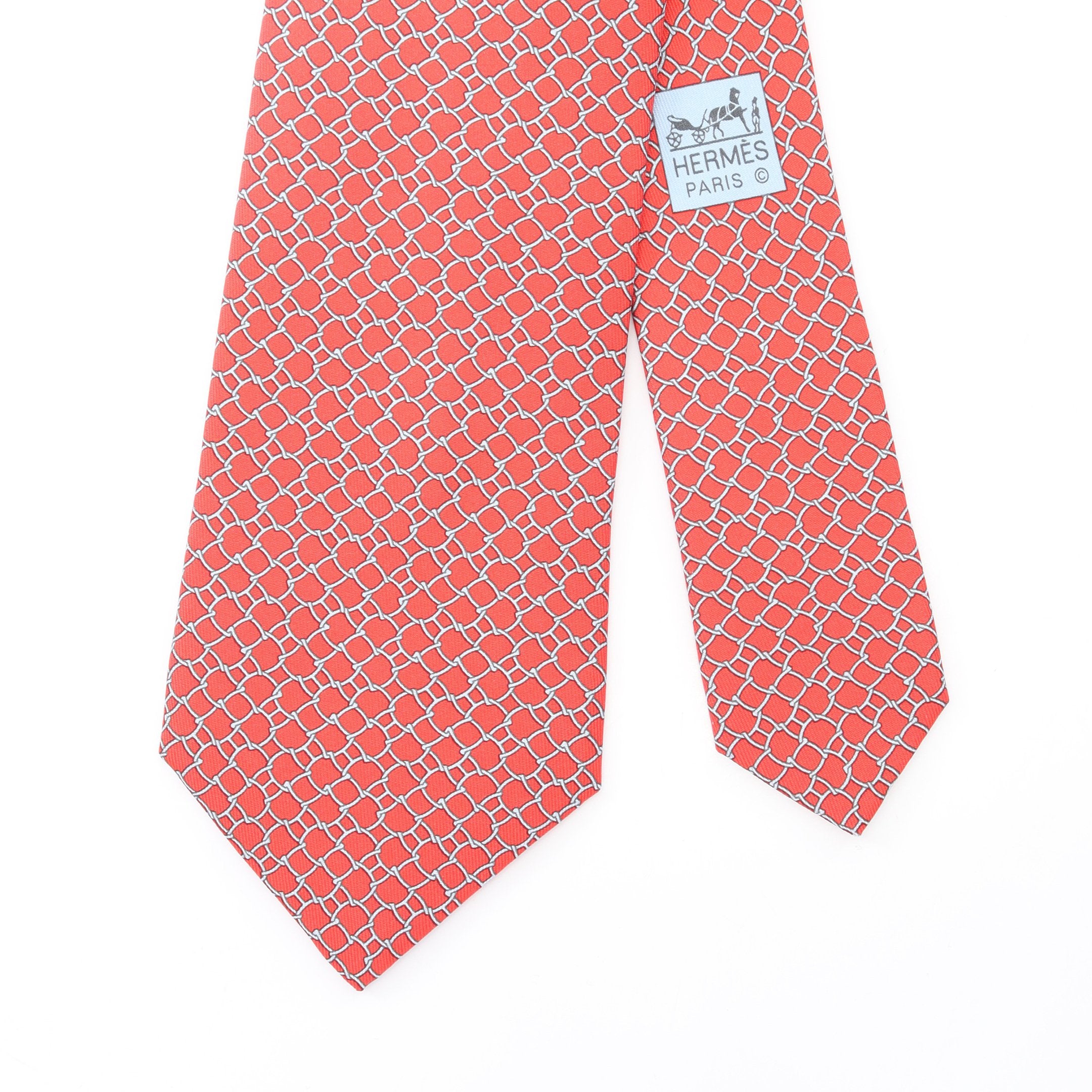 【新品✨】エルメス 総柄 H柄 レッド ライトブルー 箱付き メンズ ネクタイ ネクタイ 総柄 シルク レッド ライトブルー エルメス – RECLO