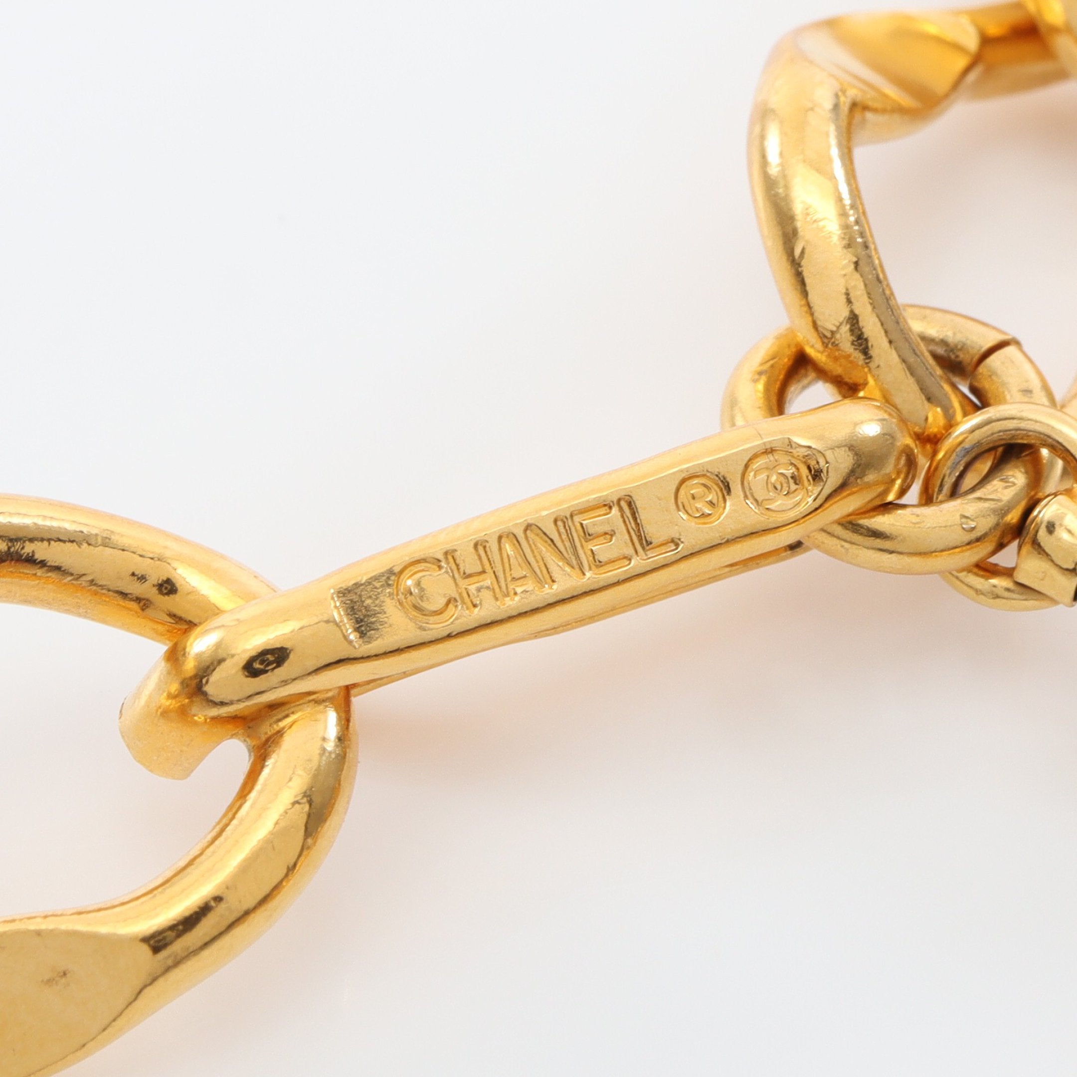 ココマーク チェーン ベルト ロゴプレート GP ゴールド シャネル – RECLO