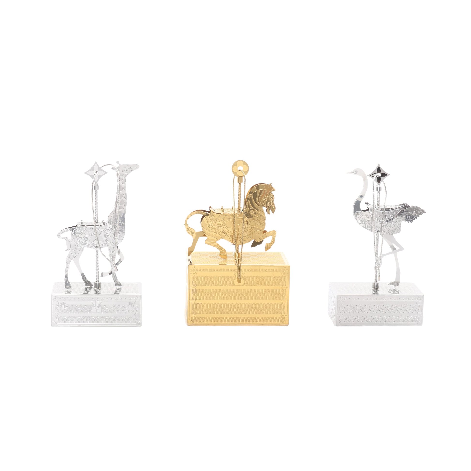 アニマル クリスマスオーナメント 小物 GP ゴールド シルバー ノベルティ 2024ホリデー ルイヴィトン 財布・小物 LOUIS VUITTON