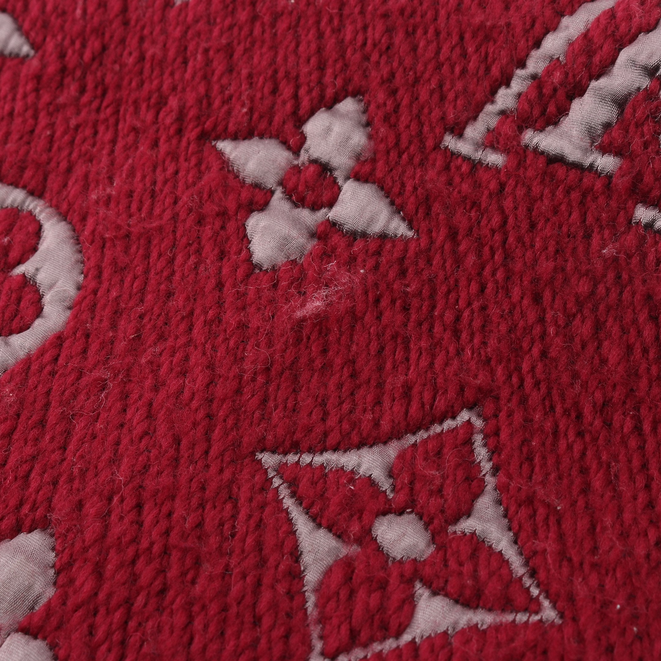 エシャルプ ロゴマニア デュオ ワイン マフラー ウール シルク