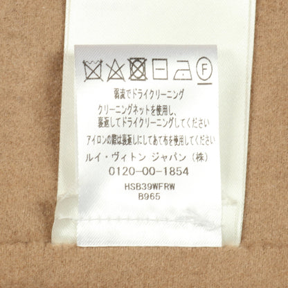 モノグラム シャツ ジャケット カバーオール ウール シルク カシミヤ ベージュ ブラウン ルイヴィトン アウター LOUIS VUITTON