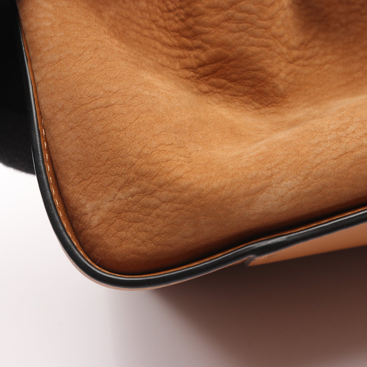 ハンモック ドローストリング スモール ショルダーバッグ レザー ヌバック ブラウン 2WAY ロエベ バッグ LOEWE