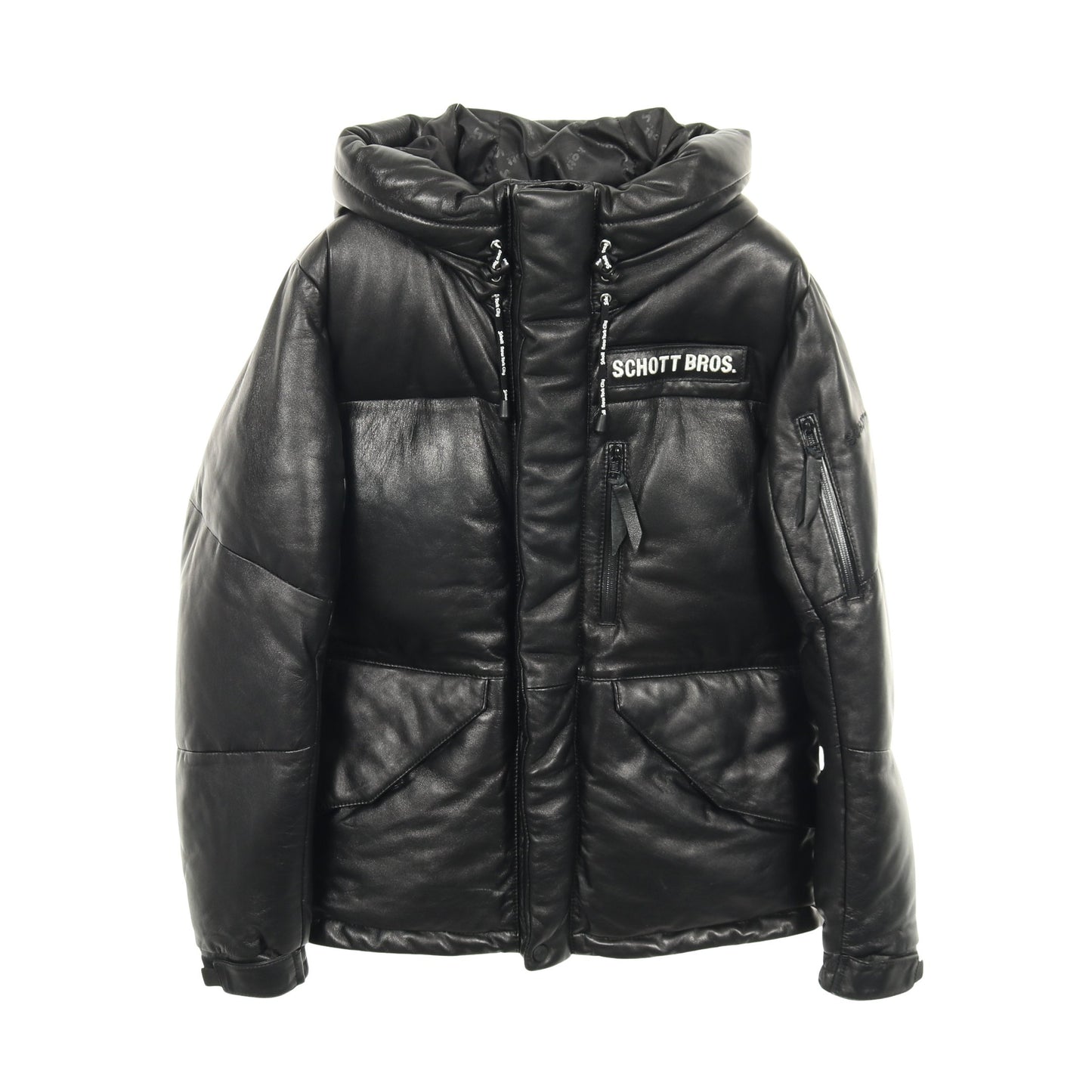 2Tone Snokel Down Parka ダウンジャケット レザー ブラック ショット アウター Schott