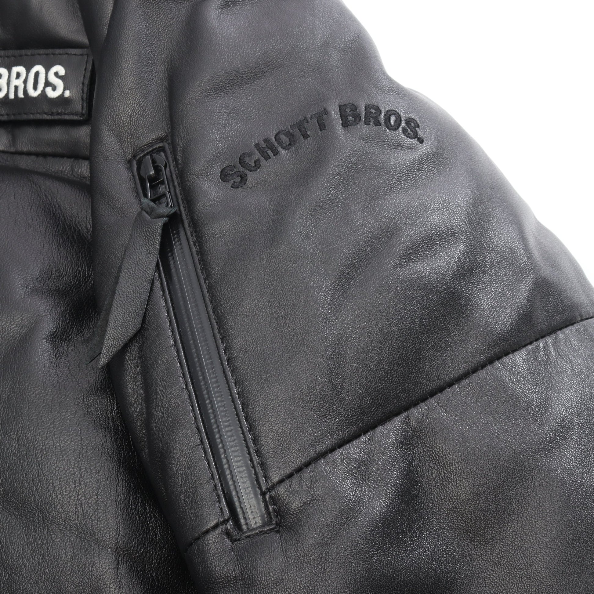 2Tone Snokel Down Parka ダウンジャケット レザー ブラック ショット アウター Schott