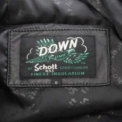2Tone Snokel Down Parka ダウンジャケット レザー ブラック ショット アウター Schott