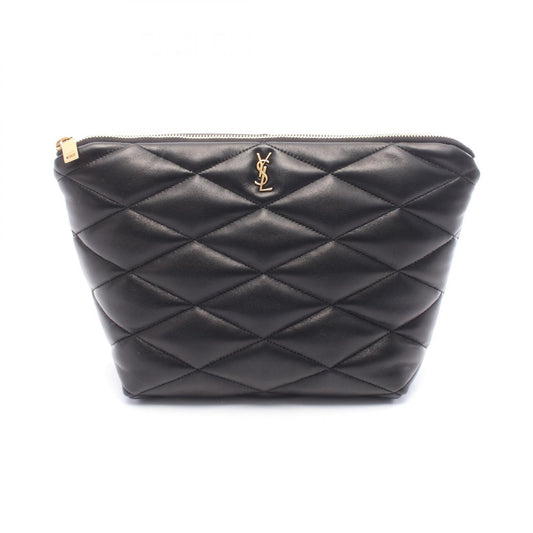サド コスメバッグ ポーチ ラムスキン（羊革） ブラック サンローランパリ 財布・小物 SAINT LAURENT PARIS