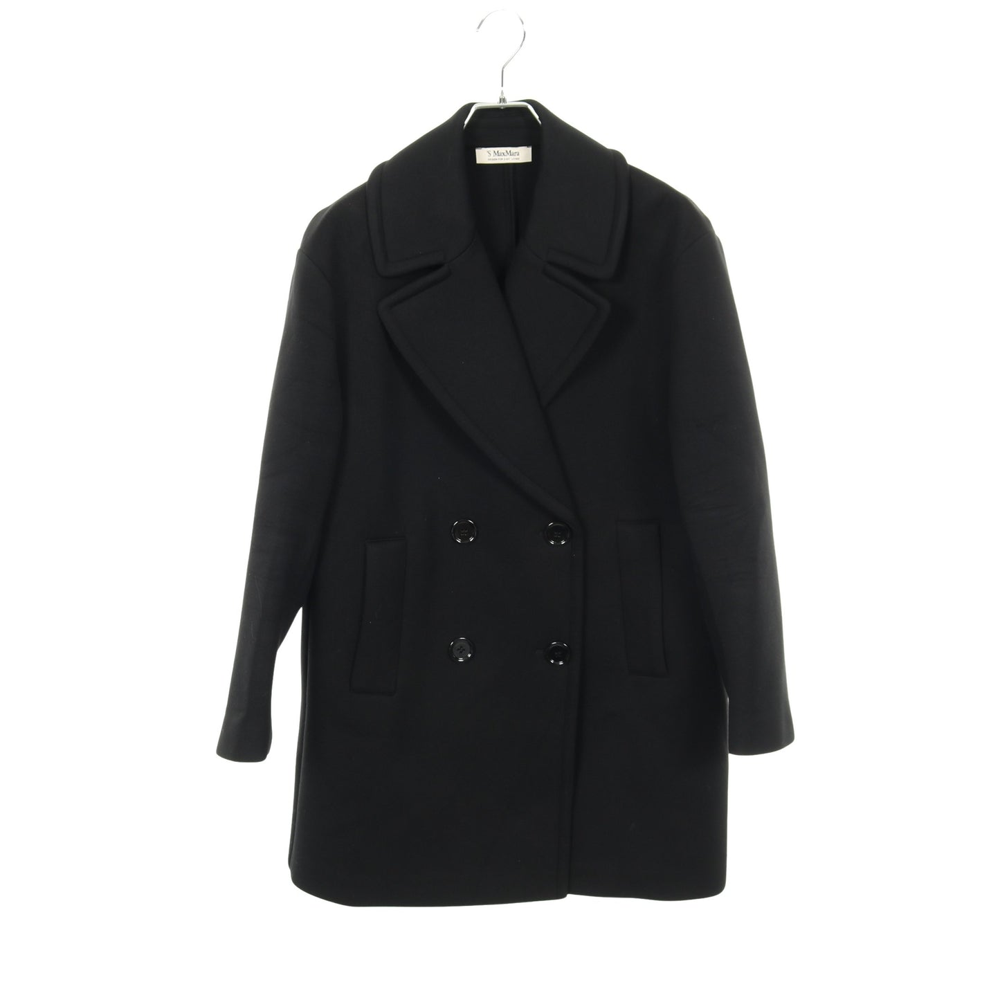 GRADI グラーディ スキューバ ジャージー ピーコート レーヨン ブラック エスマックスマーラ アウター S Max Mara