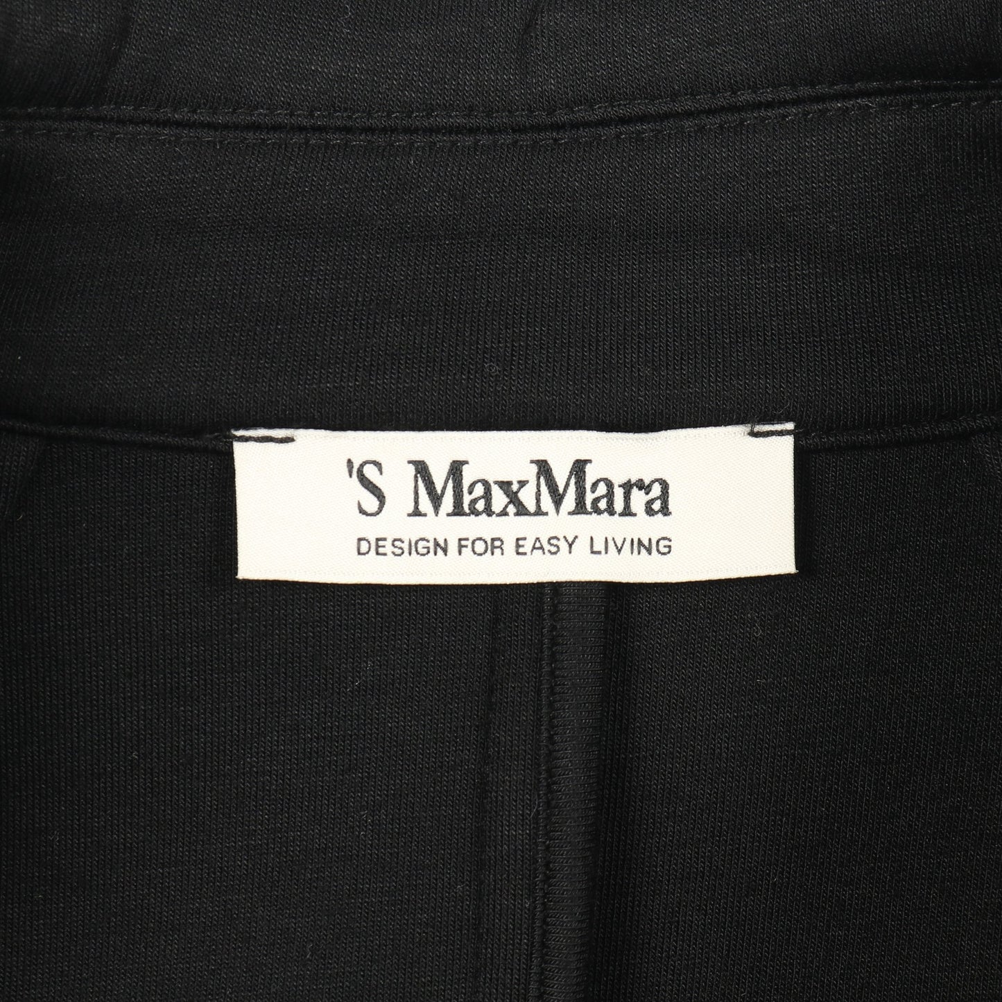 GRADI グラーディ スキューバ ジャージー ピーコート レーヨン ブラック エスマックスマーラ アウター S Max Mara