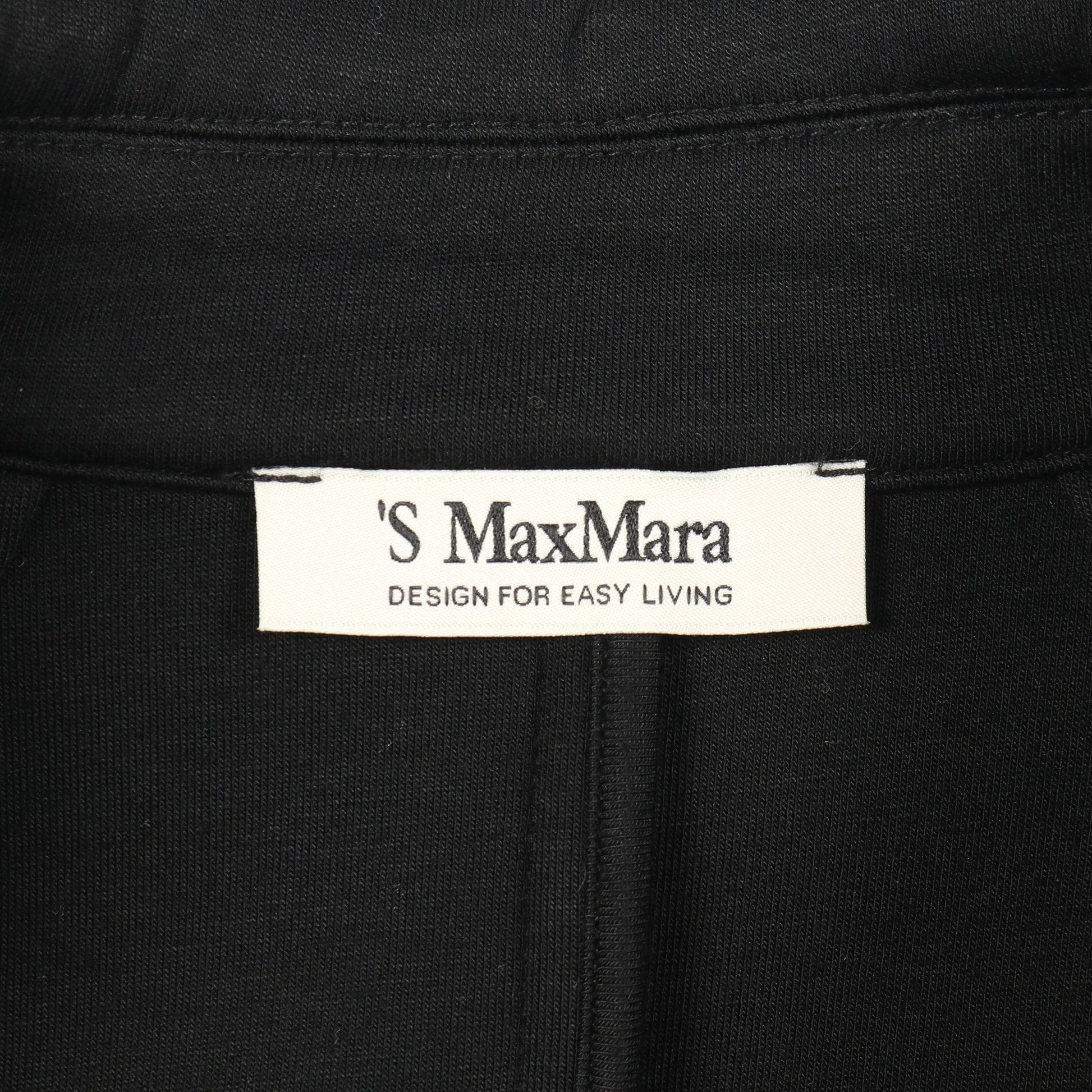 GRADI グラーディ スキューバ ジャージー ピーコート レーヨン ブラック エスマックスマーラ アウター S Max Mara