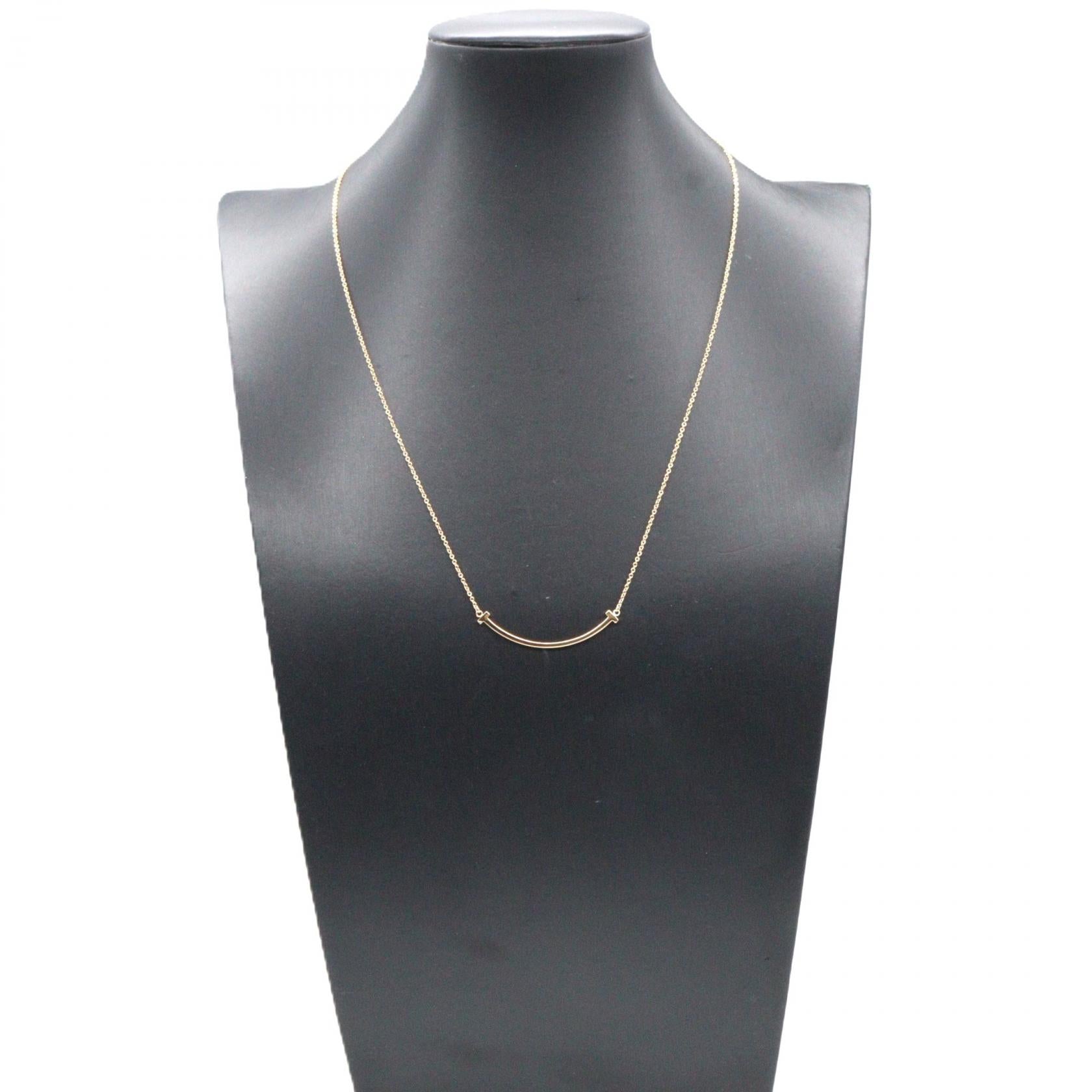 Tスマイル スモール ネックレス ネックレス K18PG ピンクゴールド