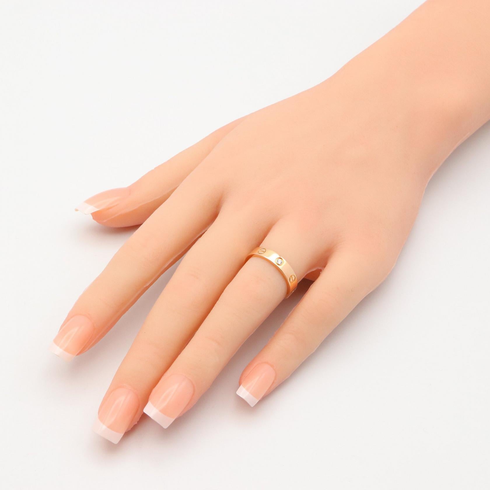 ミニラブリング リング 指輪 K18PG ゴールド ピンクゴールド