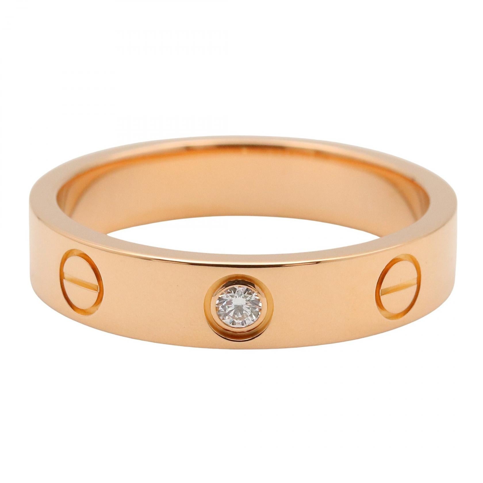 ミニラブリング リング 指輪 K18PG ゴールド ピンクゴールド