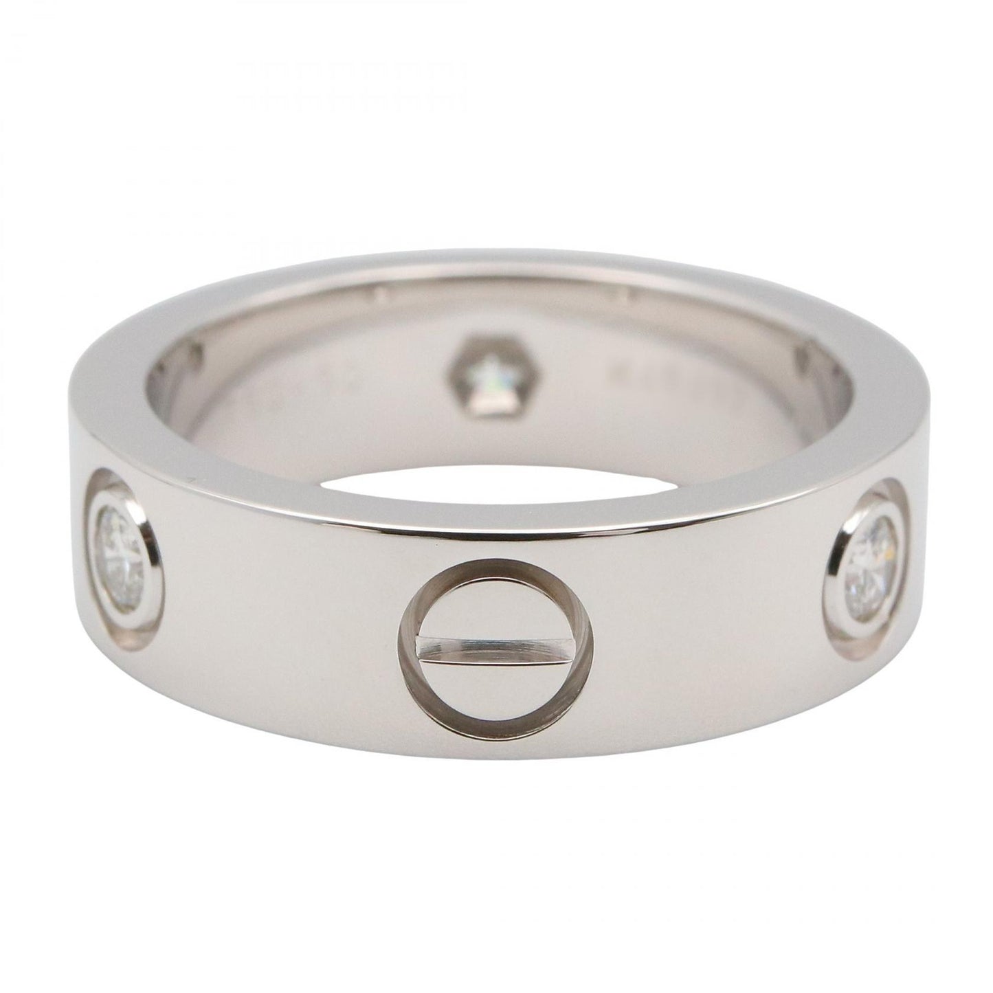 ラブ リング 3PD リング 指輪 K18WG ダイヤモンド クリア ホワイトゴールド カルティエ アクセサリー Cartier