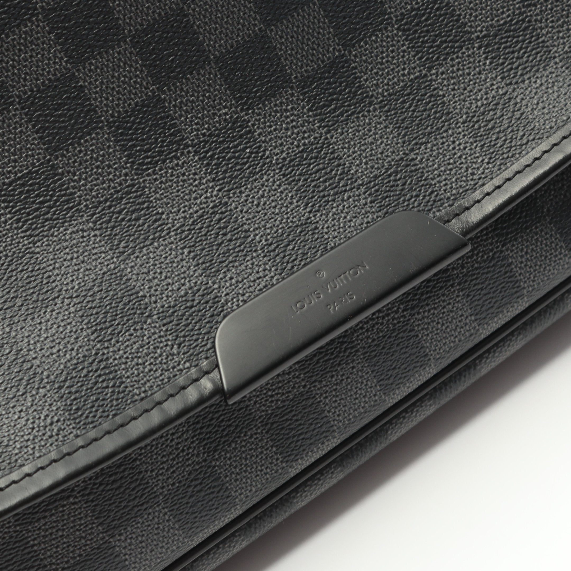 ダニエルGM ダミエグラフィット ショルダーバッグ PVC レザー ブラック ダニエルGM ダミエグラフィット ショルダーバッグ PVC レザー ブラック