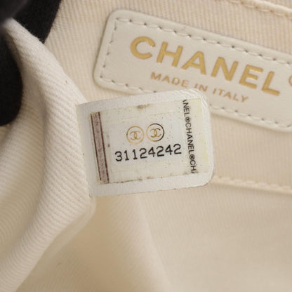 マトラッセ バケットバッグ ショルダーバッグ キャビアスキン オフホワイト ゴールド金具 シャネル バッグ CHANEL