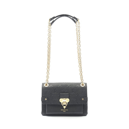 ヴァヴァンBB モノグラムアンプラント ノワール Wチェーンショルダーバッグ レザー ブラック ルイヴィトン バッグ LOUIS VUITTON