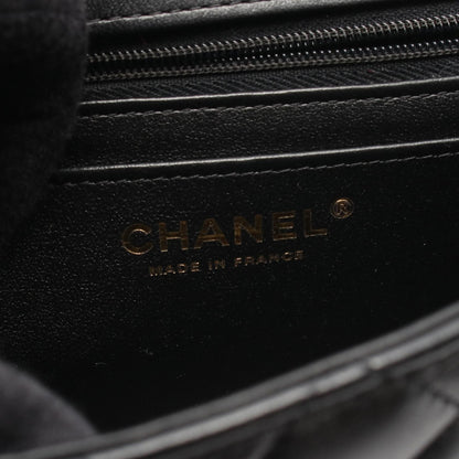 ミニマトラッセ チェーンショルダーバッグ ラムスキン ブラック ゴールド金具 シャネル バッグ CHANEL