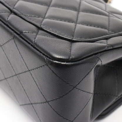 ミニマトラッセ チェーンショルダーバッグ ラムスキン ブラック ゴールド金具 シャネル バッグ CHANEL