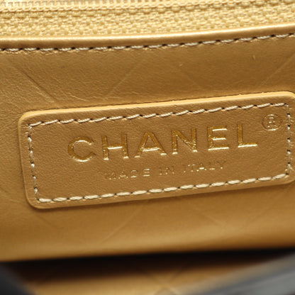 マトラッセ チェーンショルダーバッグ レザー ブラック ゴールド金具 シャネル バッグ CHANEL