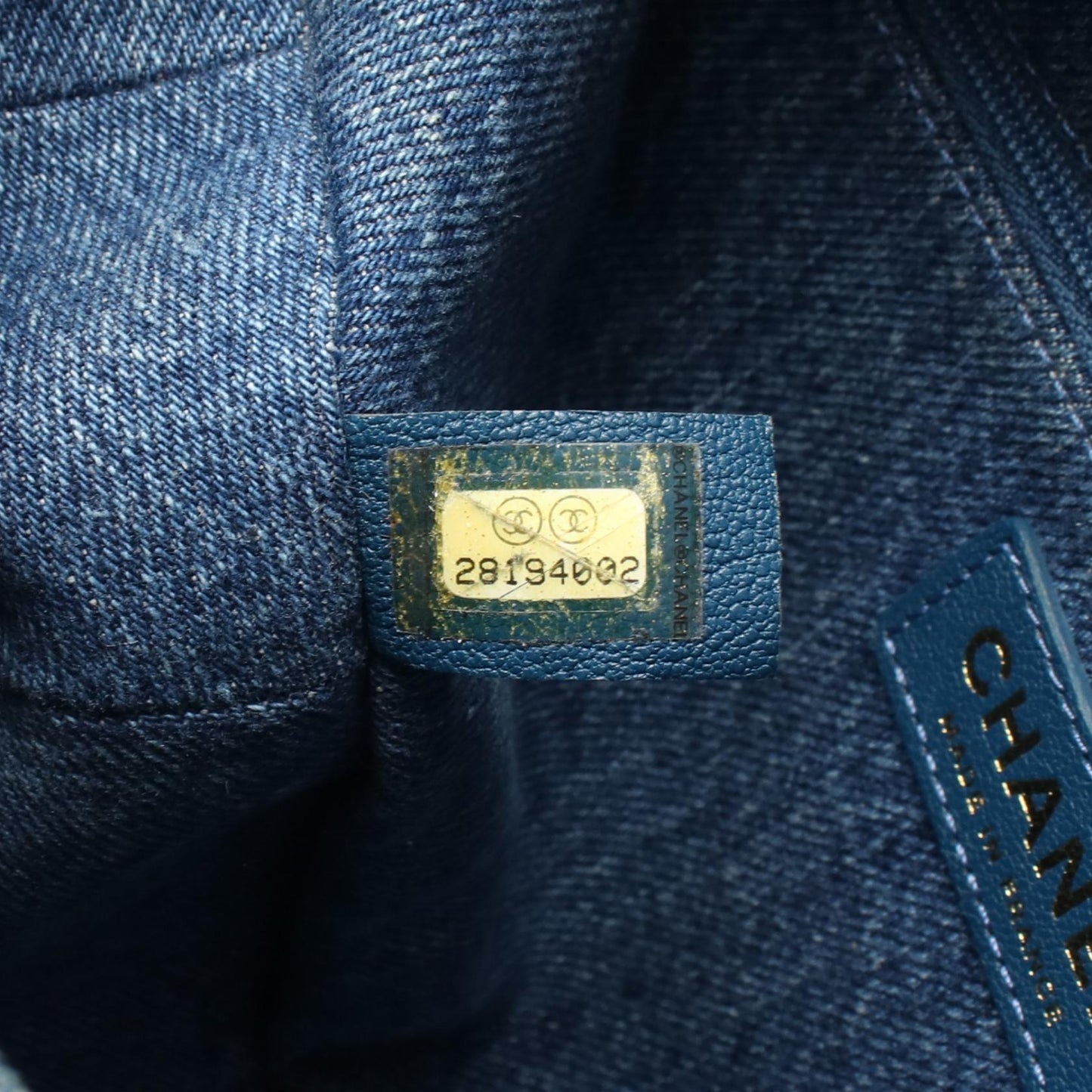 ボディバッグ デニム ボア ブルー ホワイト ゴールド金具 シャネル バッグ CHANEL
