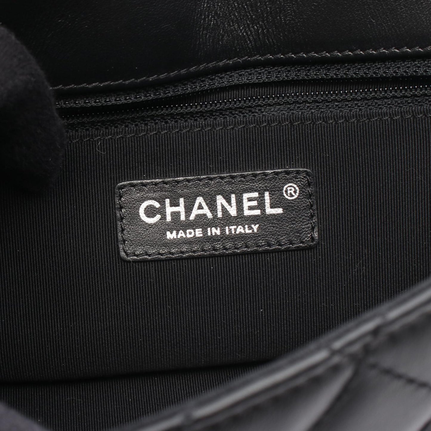 マトラッセ チェーンショルダーバッグ レースアップ レザー ブラック シルバー金具 シャネル バッグ CHANEL