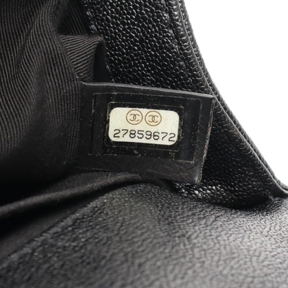 ボーイシャネル スモール チェーンショルダーバッグ レザー ブラック ゴールド金具 シャネル バッグ CHANEL