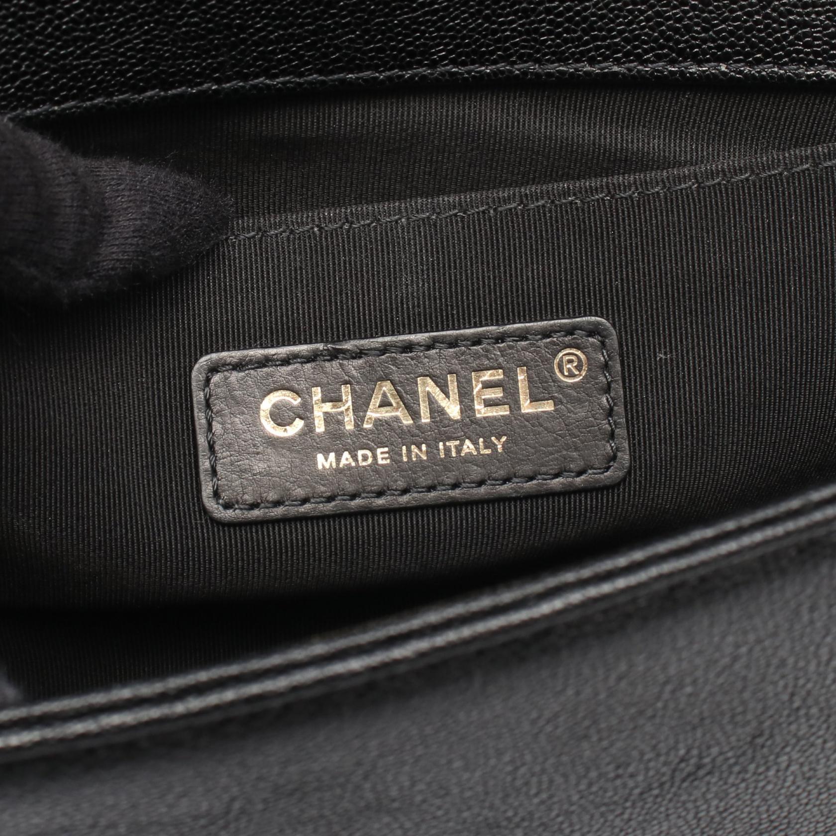 ボーイシャネル スモール チェーンショルダーバッグ レザー ブラック ゴールド金具 シャネル バッグ CHANEL