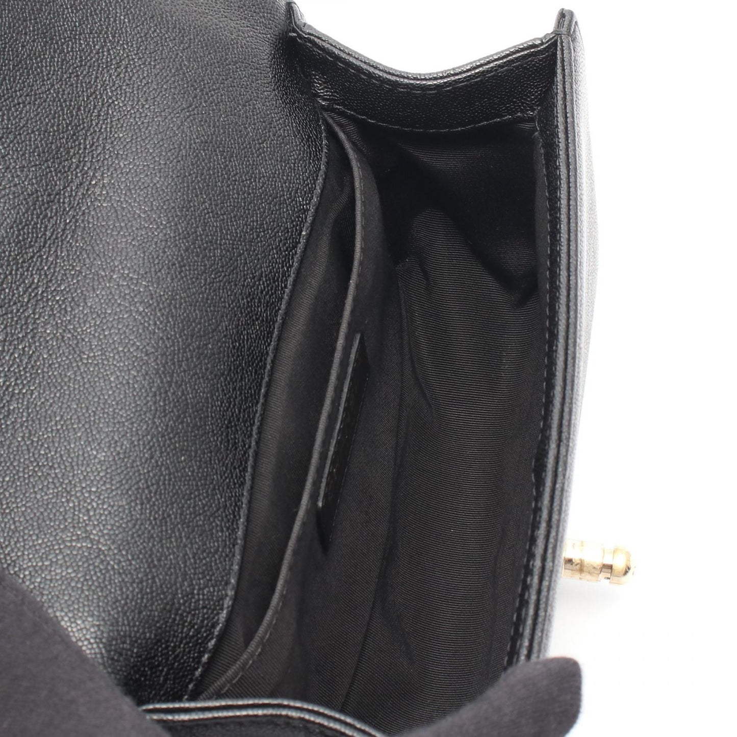 ボーイシャネル スモール チェーンショルダーバッグ レザー ブラック ゴールド金具 シャネル バッグ CHANEL
